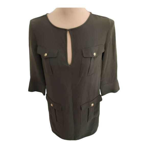 Diane Von Furstenberg Olive Green Agness Dress size 0 - Picture 10 of 16